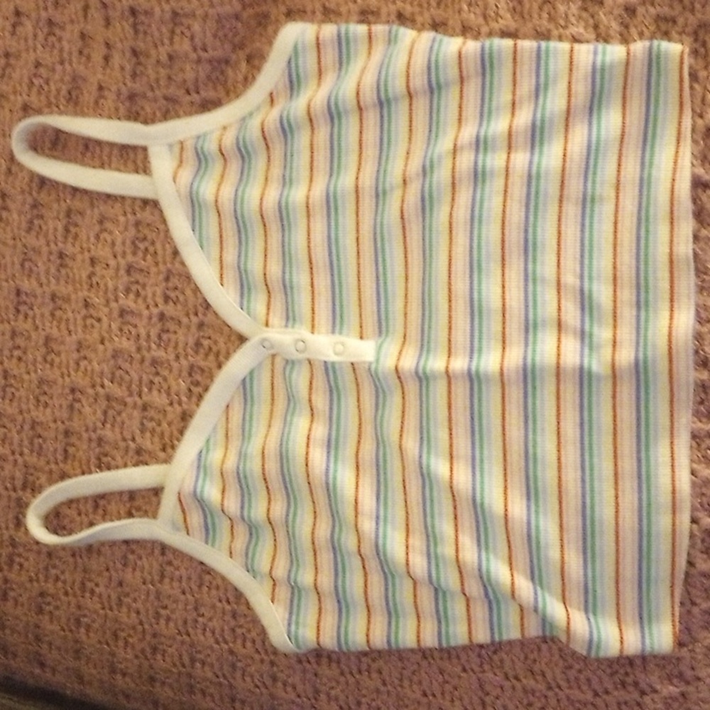 Crop top striped shirt